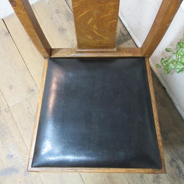 イギリス アンティーク 家具 ダイニングチェア 椅子 イス 木製 オーク