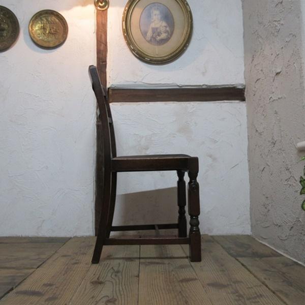 イギリス アンティーク 家具 ダイニングチェア 椅子 イス 英国 4072e