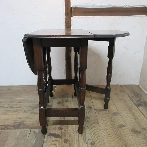 イギリス アンティーク 家具 ゲートレッグテーブル ダイニング 英国 6529d