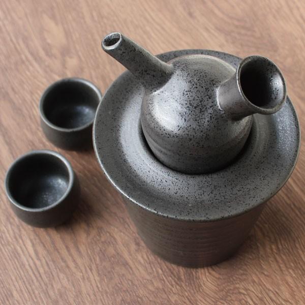 酒器セット 美濃焼 おしゃれ 冷酒 熱燗 徳利 ぐい呑み セット 蓋付き酒