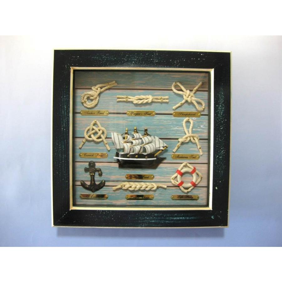 ロープノット額 スクエア おすすめ 人気 壁掛け : マリンガイド Yahoo