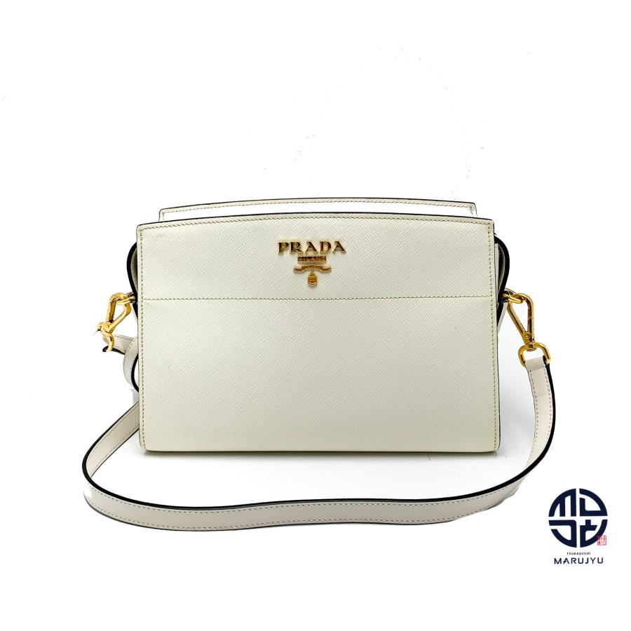 PRADA（プラダ） サフィアーノ レザー ホワイト 白 ショルダーバック