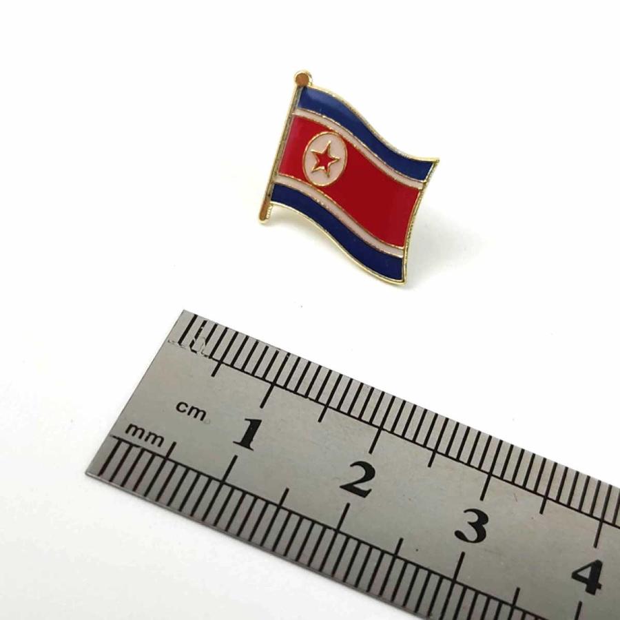 北朝鮮国旗 ピンバッジ ピンズ DPRK 朝鮮民主主義人民共和国 Y4位 昔