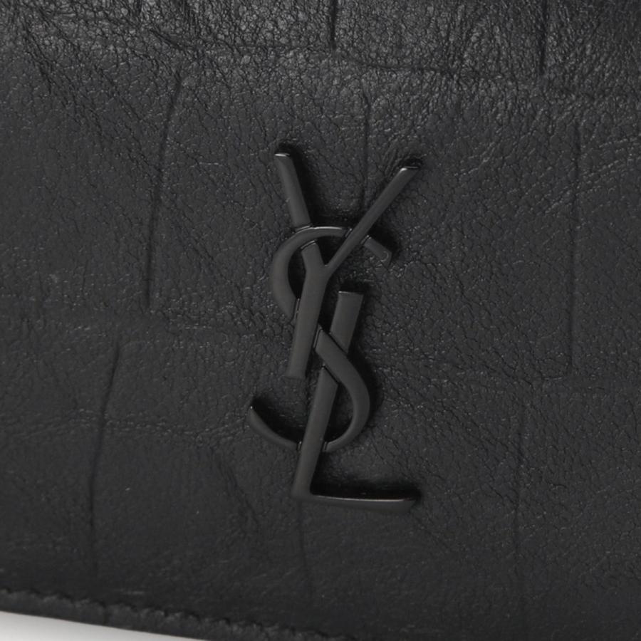 SAINT LAURENT サンローラン 3つ折り財布 小銭入れ付き ブラック