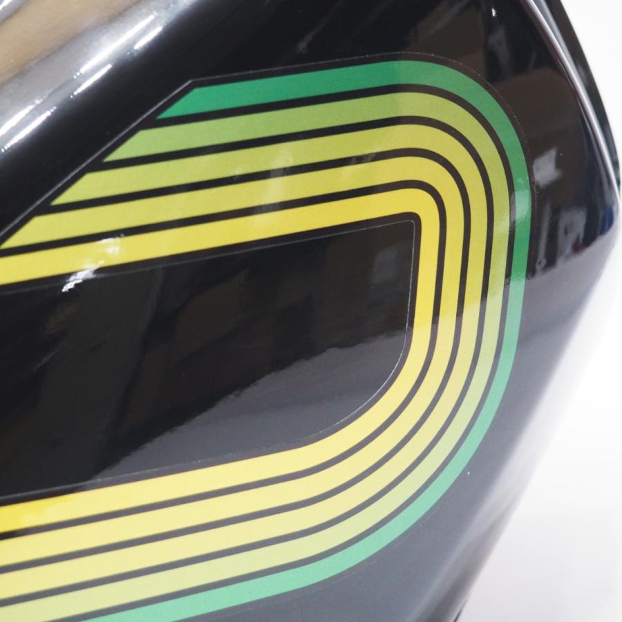 シルバーライン ステッカー （緑） ヤマハ TW200 TW225 タンクデカール