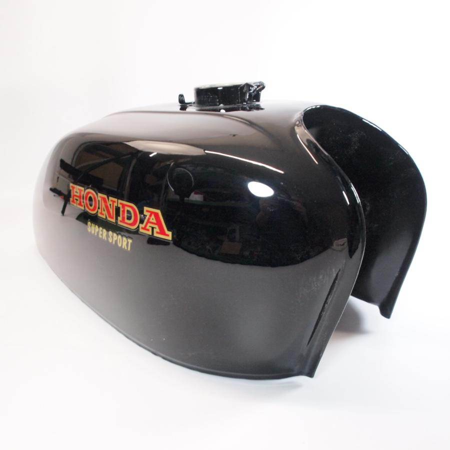 新品1975-77年 CB400F 純正タイプタンク ホンダブラック 黒 塗装済み