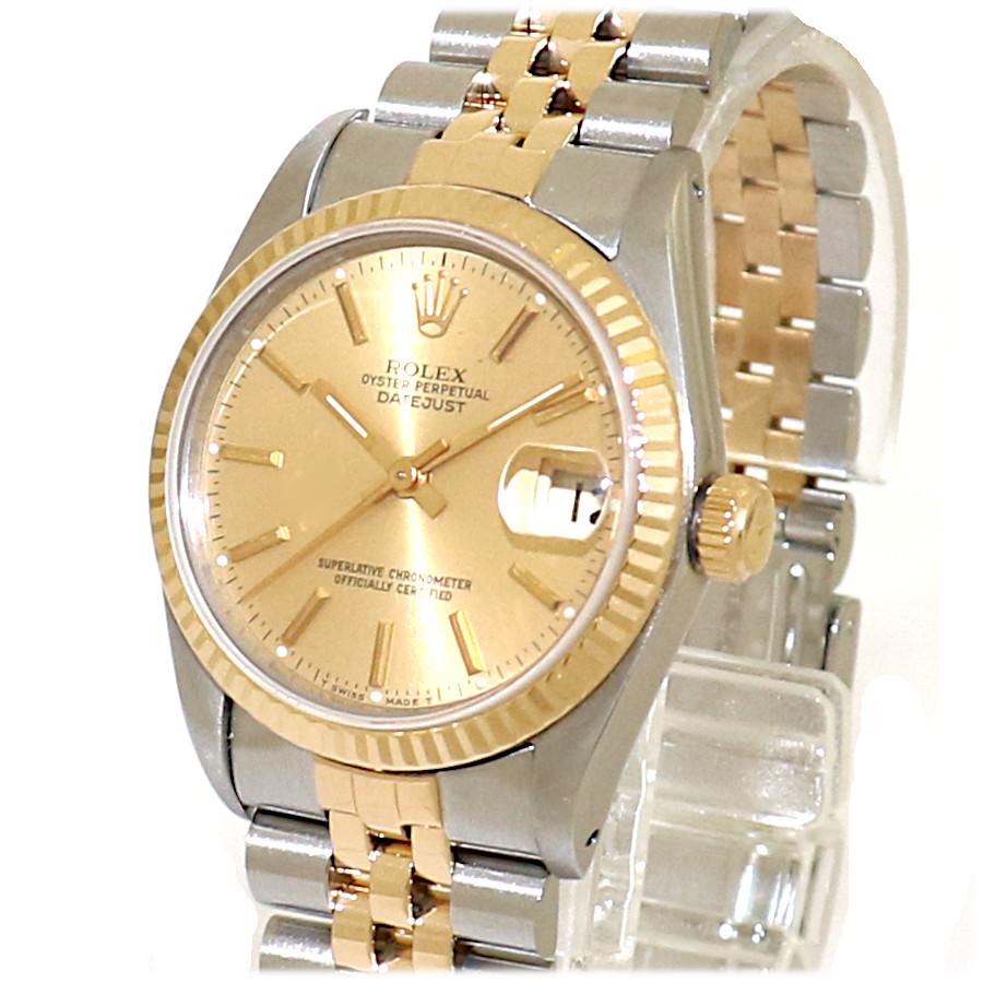 デイトジャスト ロレックス 腕時計 ボーイズ 68273 SS×YG 自動巻き N番