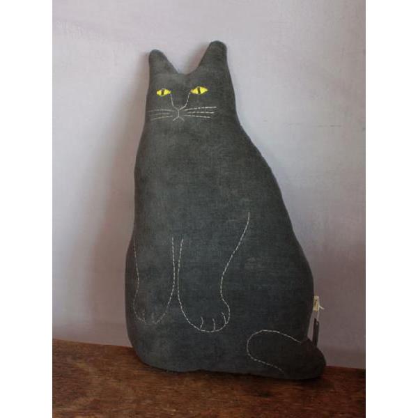 tomotake トモタケ 動物クッション 黒ネコ インテリア ねこ 猫 ネロ