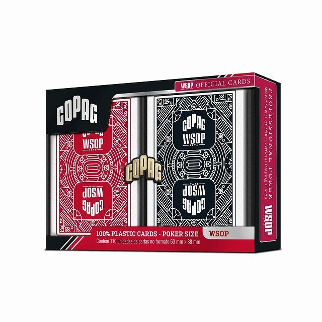 COPAG（コパッグ）WSOP プラスティックトランプ ブラック＆レッド