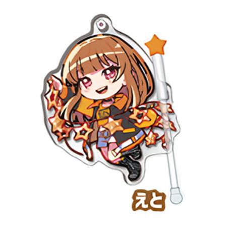 stasto デコラPICアクリル カラフルピーチ えと 単品 からぴち