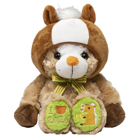 ご当地ベア 干支うま ぬいぐるみS 藤二誠 【2026 Limited】 : ミックス