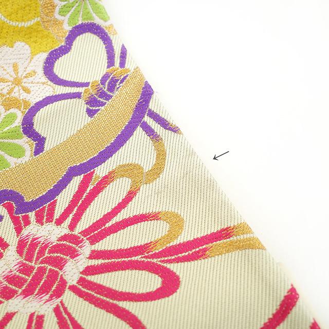 振袖用 袋帯 フォーマル 成人式 振袖 西陣 正絹 絹 金糸 モール織