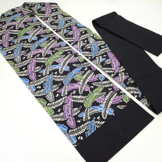 m-81 本場結城紬 紅型 正絹 袋帯 証紙付き - メルカリ m-81 本場結城紬