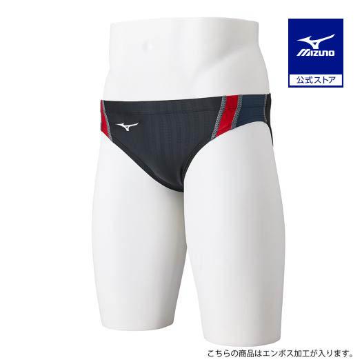 MIZUNO（ミズノ） ミズノ公式 競泳用Vパンツ メンズ ブラック×レッド
