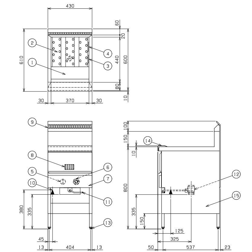 マルゼン（MARUZEN） MGF-C18K 都市ガス LPガス プロパンガス 業務用
