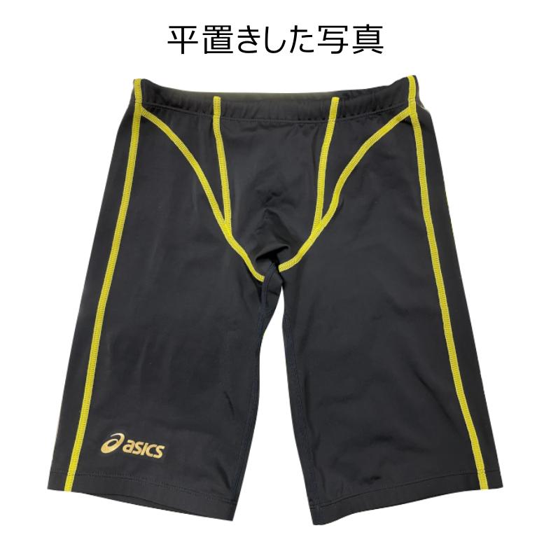 ASICS（アシックス） メンズ 競泳水着 ブラック（ラインカラー