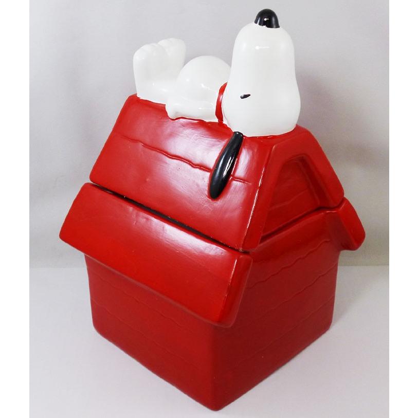 Snoopy ピーナッツ クッキージャー スヌーピー ハウス : アンティーク