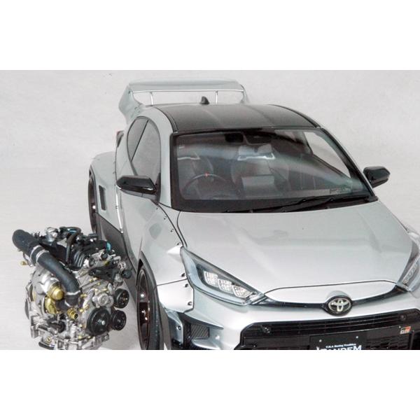 ミニカー PANDEM GR YARIS (4BA) Silver With Engine ミニカー PANDEM