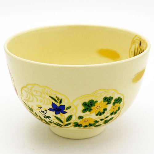 抹茶茶碗 花丸 通年物 茶の湯 お稽古用 茶道具 陶磁器 茶の湯用品 抹茶