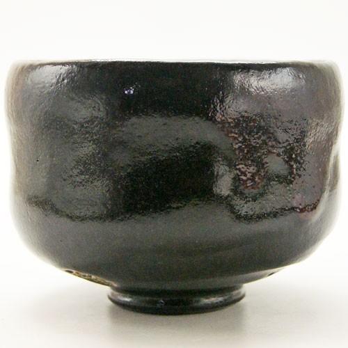 抹茶碗 黒楽茶碗 佐々木松楽 作 通年物 茶道具 陶磁器 茶の湯用品 抹茶
