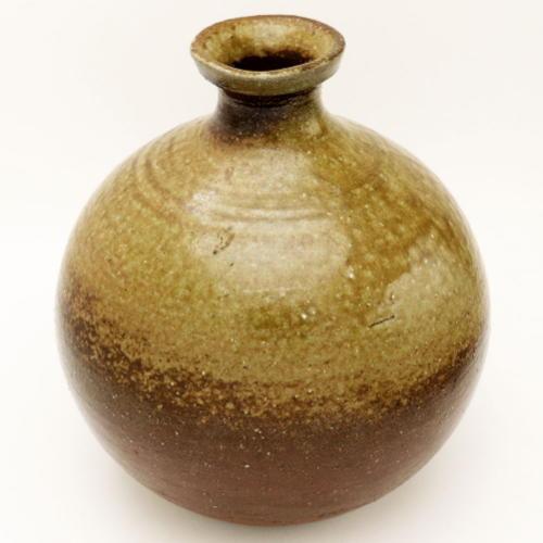 備前焼 花瓶 華 窯元 作家 石田育男 陶印 bizenyaki_kabin_hana 花入れ