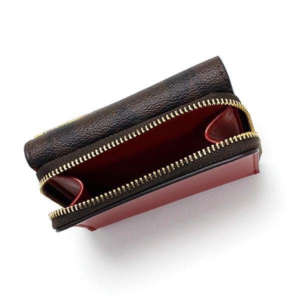 COACH（コーチ） 三つ折り財布 レディース ブラウン/1941レッド 7331