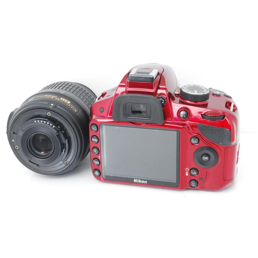 D3000 Nikon ニコン D3200 レッド レンズキット ショット数8066回 : 山