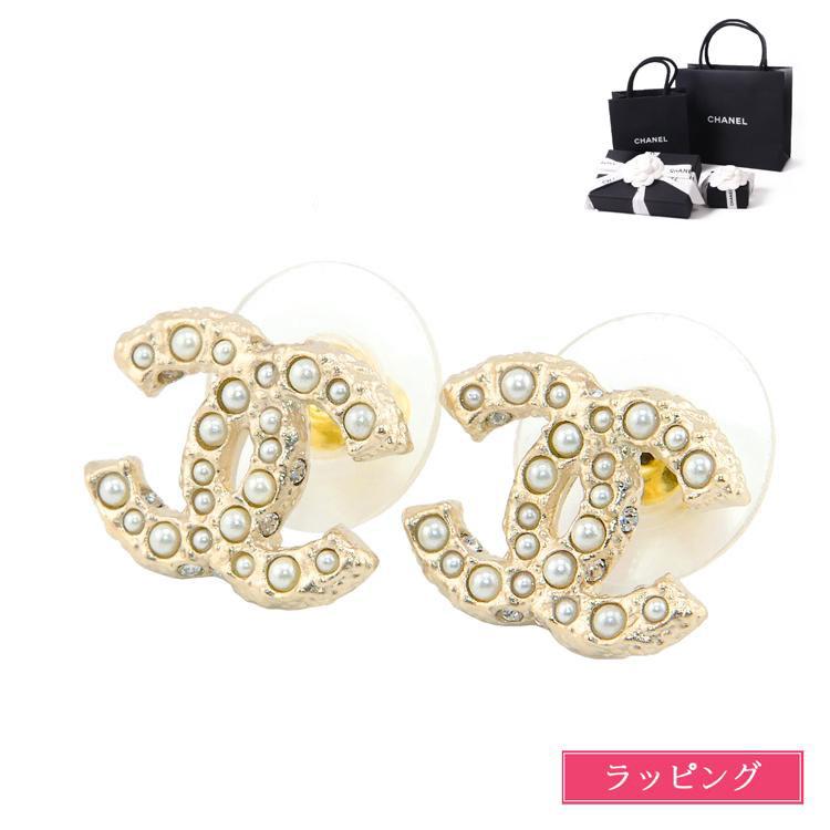 aiさん】CHANEL ゴールド CCロゴ ピアス レディース ゴールド CCロゴ