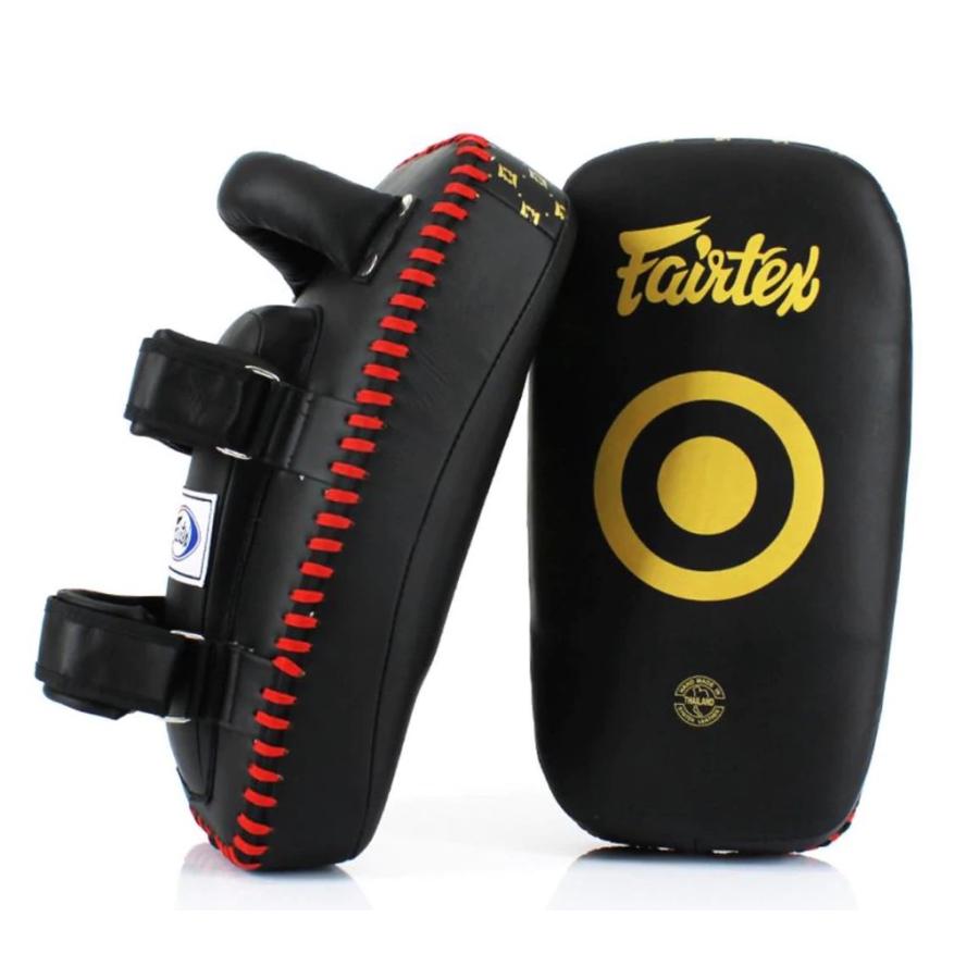 あ*。様 Fairtex キックミット 黒/白 レガース等 あ*。様 Fairtex