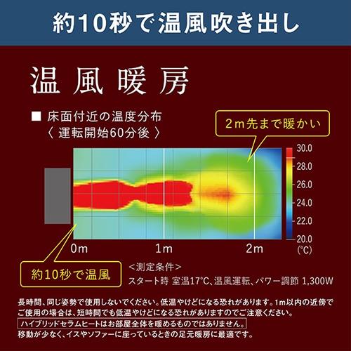 セラムヒート WRH136AS-H ダイキン 遠赤外線暖房機 ハイブリット