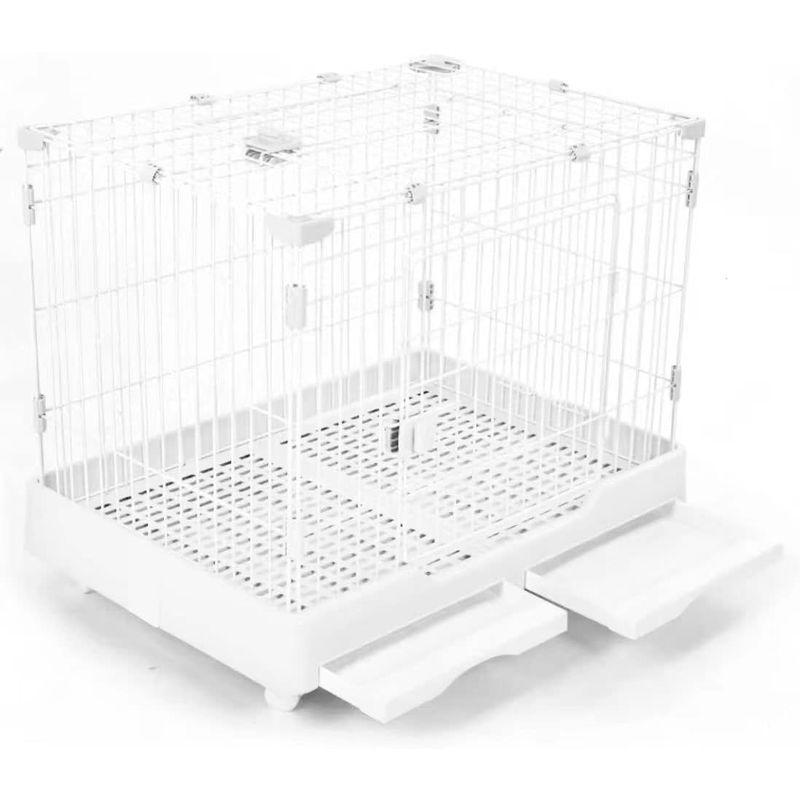 犬ケージ*2 猫ケージ 特大ケージ 室内飼い引き出しトイレ付 掃除簡単