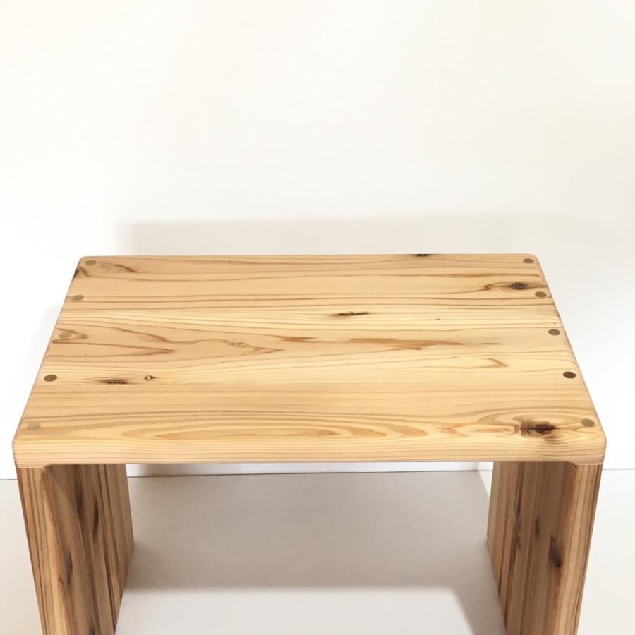 すべての角が丸い】 国産杉の無垢材 子供椅子と机のセット 天然オイル