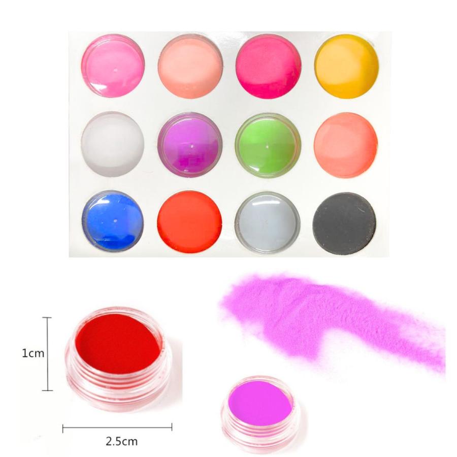 ネイルパウダーセット多色 3D COLOR アクリルグリッターパウダー計