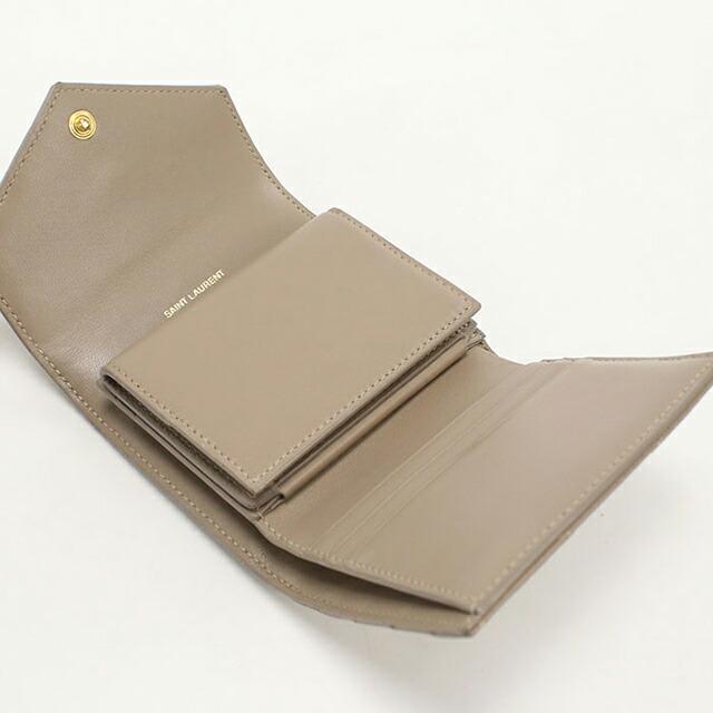 SAINT LAURENT 中古 サンローラン 三つ折り財布 レディース ブランド