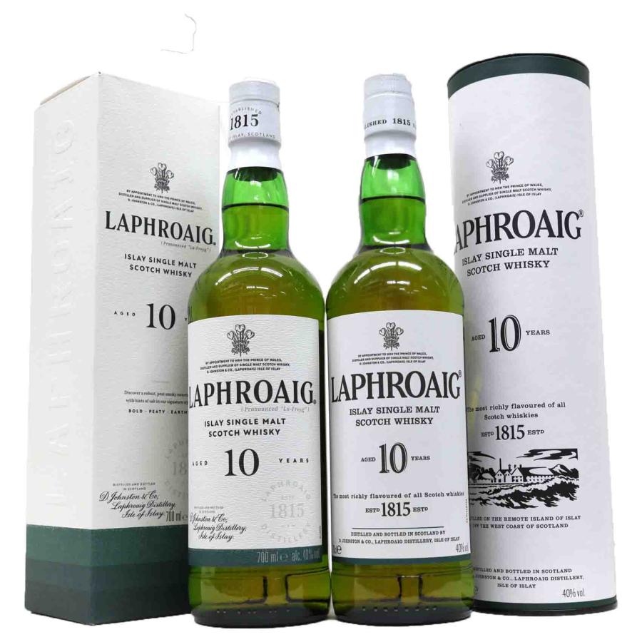 新旧飲み比べン2本セット ラフロイグ10年40度700ml丸缶（旧