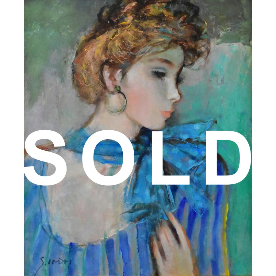 今井幸子作『パリのカフェ』