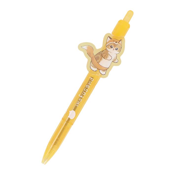 サンスター文具 mofusand プレート付きボールペン 0.5mm きつねにゃん