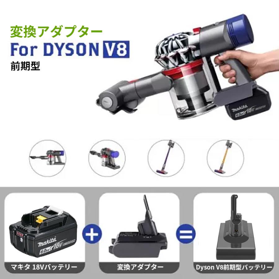 マキタ（makita） Dysonバッテリー変換アダプター ダイソン掃除機で