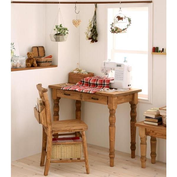 カントリー家具 デスク チェア セット 天然木 Chelsey*Mom チェルシー