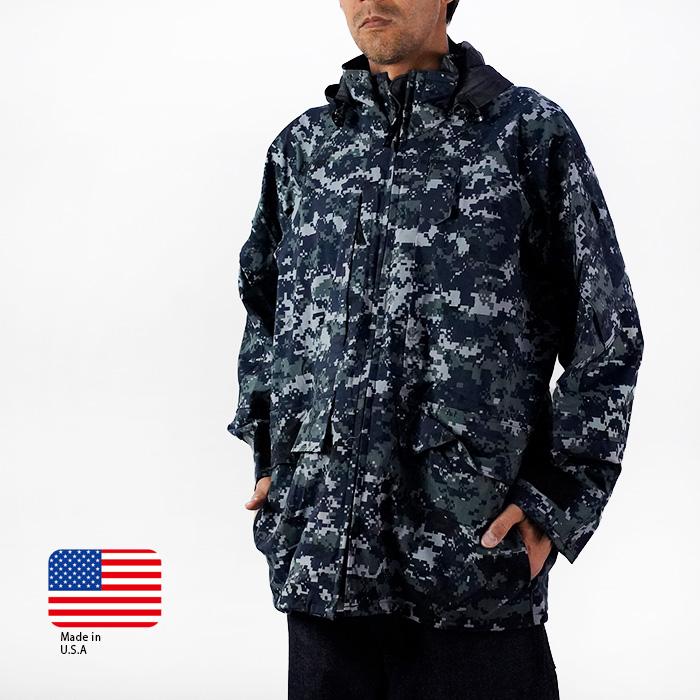 ゴアテックスジャケット U.S.NAVY NWU BLUEBELLY GORETEX PARKA ECWCS