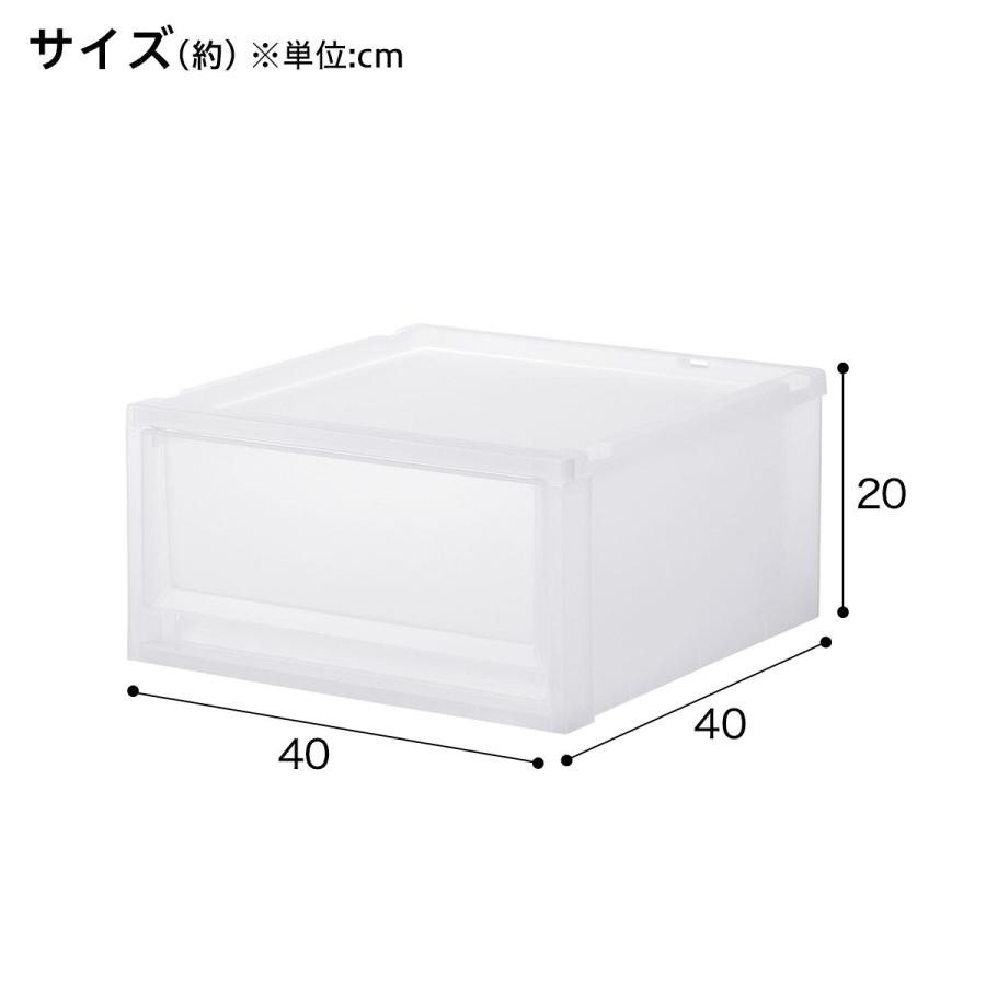 ニトリ（NITORI） 収納ケース フィッツケース 奥行40cm(幅40×高さ20cm