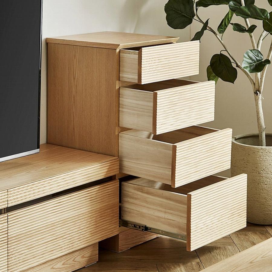 ニトリ（NITORI） 天然木サイドチェスト40 (NA) リビング収納