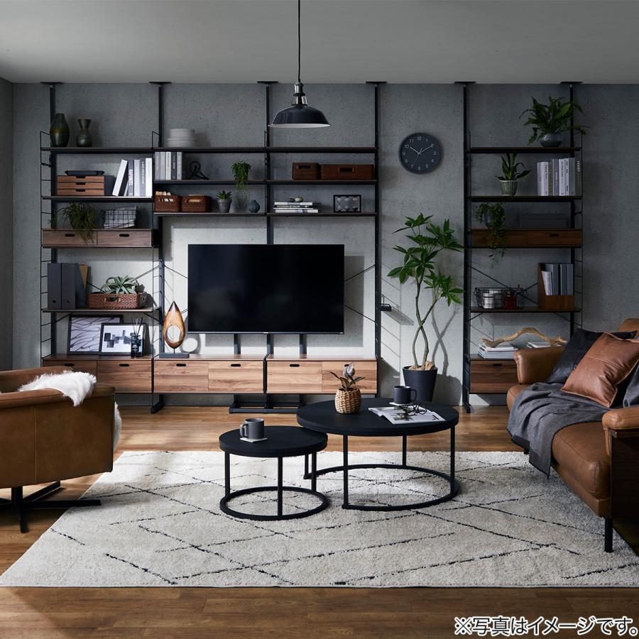 ニトリ（NITORI） 突っ張り壁面収納Nポルダ(幅80cm ミドルブラウン