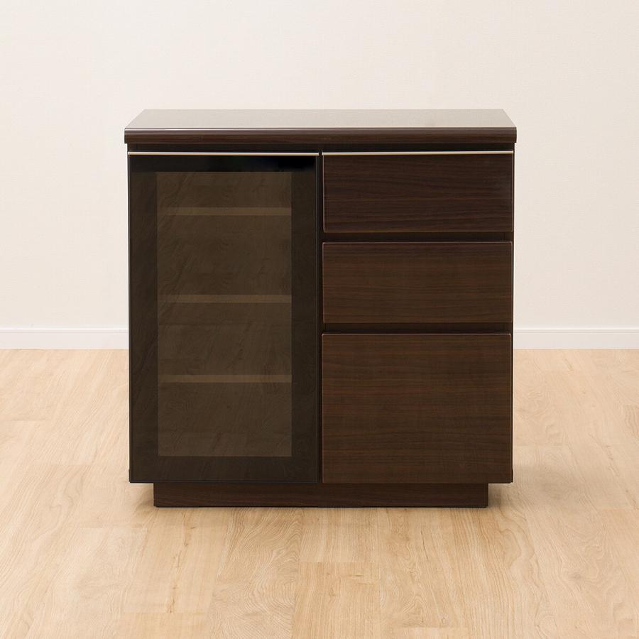 ニトリ（NITORI） サイドボード(ポスティア80 DBR) キャビネット