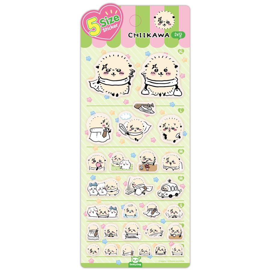 韓国版 グッズ『ちいかわ 5サイズ ステッカー：ラッコ』 : にゃん