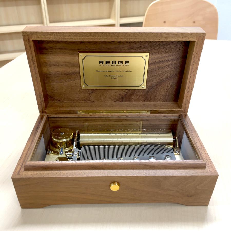 リュージュ オルゴール モーツァルト メヌエット 象嵌 鍵付ジュエリー