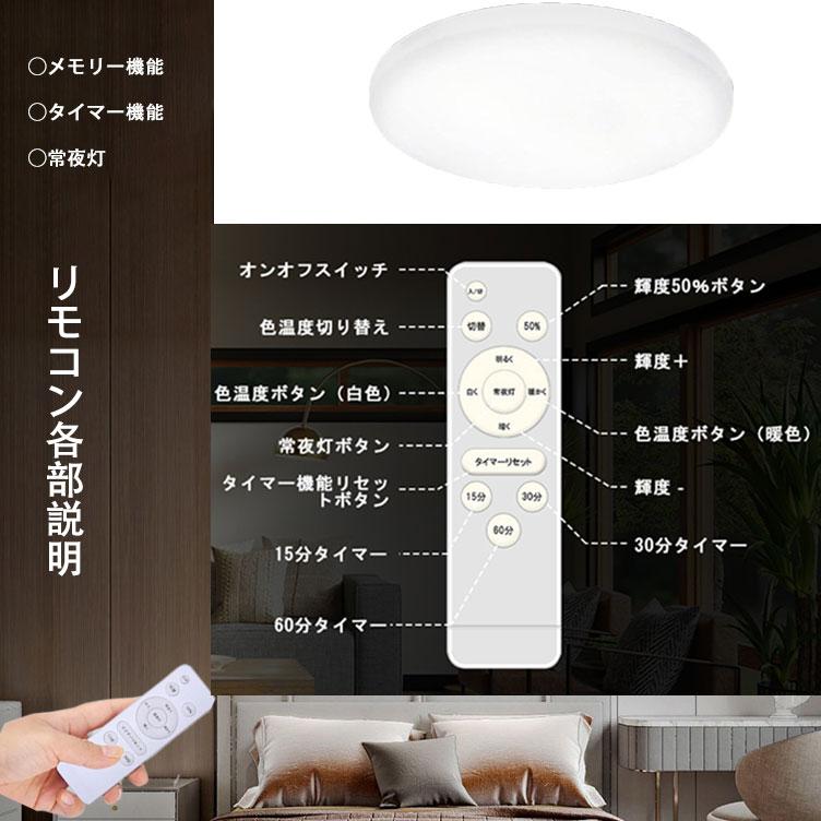 NISSIN LUX シーリングライト 6畳 調光調色 LED照明 リモコン付き