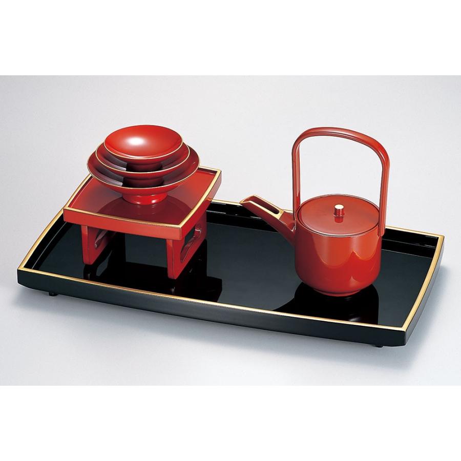 お屠蘇セット 屠蘇器 おとそセット 越前漆器 酒器 和食器 黒塗り 縁金