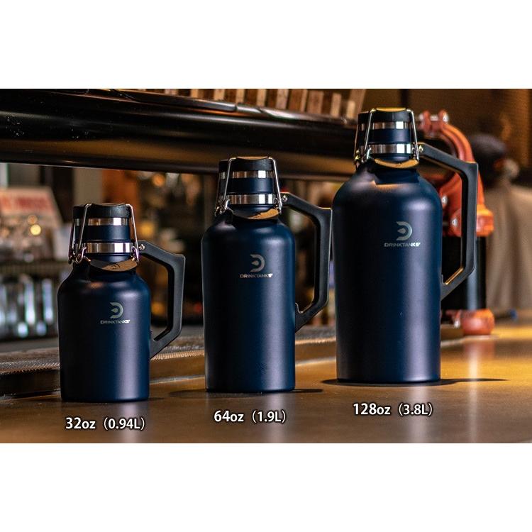 DrinkTanks 真空断熱グラウラー 32oz（940ml） 炭酸飲料対応 ビール