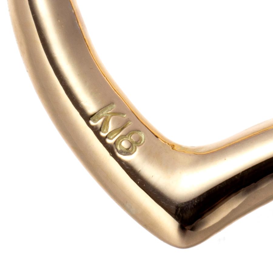 18金 ネックレス ペンダント オープンハート Mサイズ K18 18K